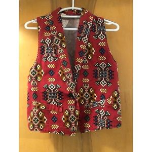 80s90s vintage western southwest vest